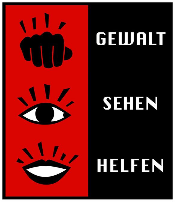 Logo des Projekts „Gewalt – Sehen – Helfen“