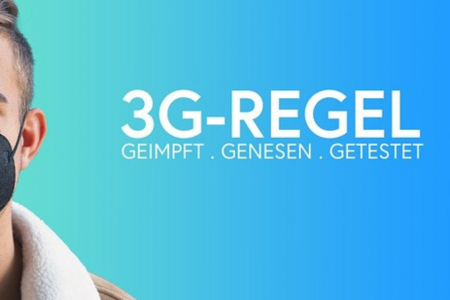 Text 3G-Regel: Geimpft . Genesen . Getestet