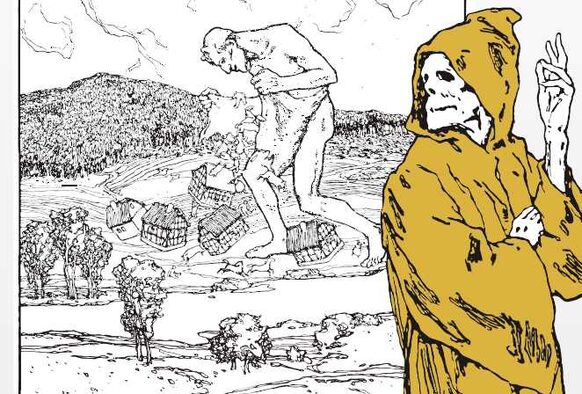 Zeichnungen von Otto Ubbelohde zum Thema Tod und Teufel