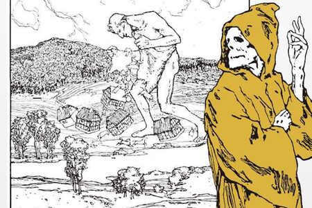 Zeichnungen von Otto Ubbelohde zum Thema Tod und Teufel