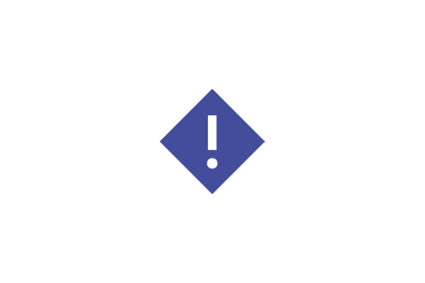 Blaue Raute auf weißem Grund