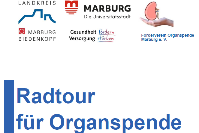 Flyer: Radtour für Organspende