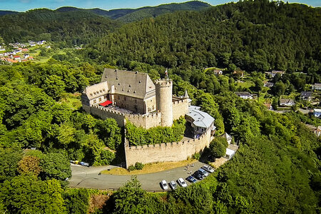 Luftaufnahme Schloss in Biedenkopf
