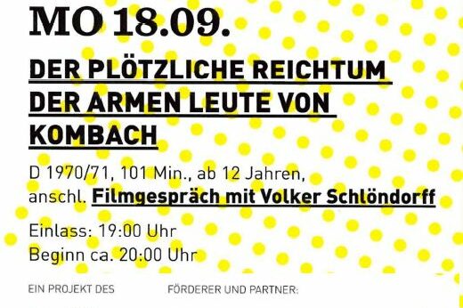 Open-Air-Kino im Schlosshof: Flyer