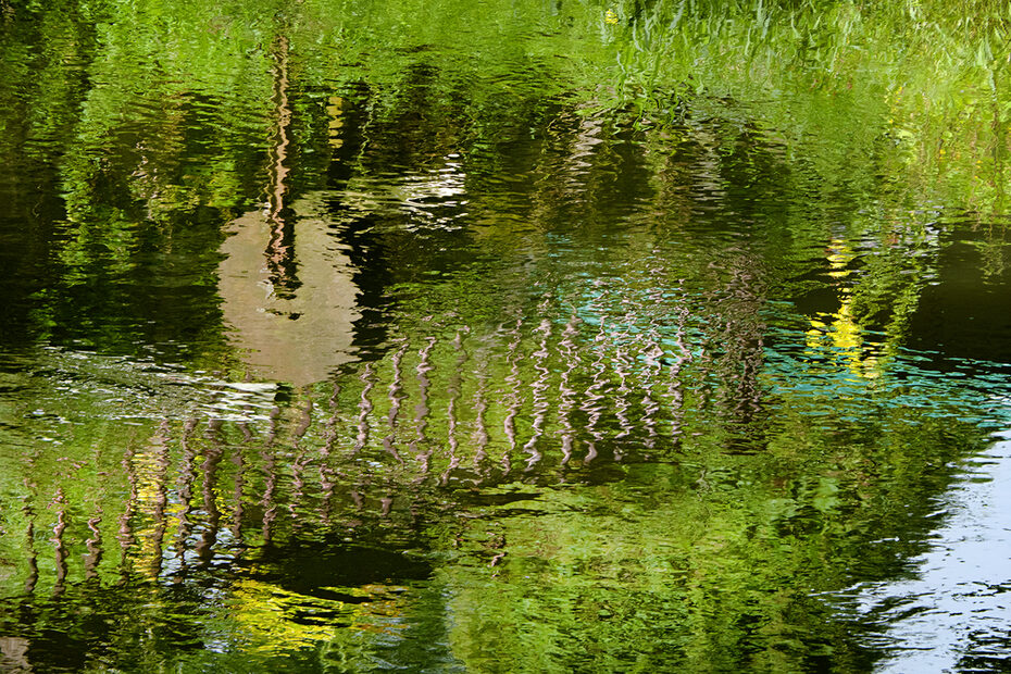 Spiegelung, Brücker Mühle, Amöneburg, Heike Heuser