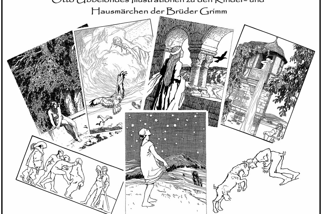 Collage mehrerer Märchenillustrationen