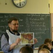 Färbeprojekt mit Herrn Kraft