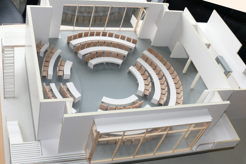 Modell des Tagungszentrums