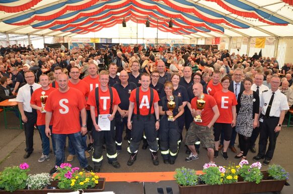 Siegerehrung der Feuerwehrleistungsübung