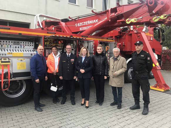 Besuch der Delegation beim Landesverband der Feuerwehr in Danzig