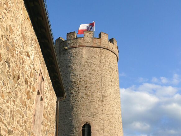 Bergfried des Schlosses in Biedenkopf