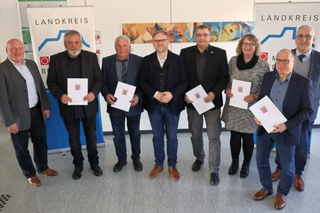 Landesehrenbriefe überreicht: Teilnehmende der Übergabe