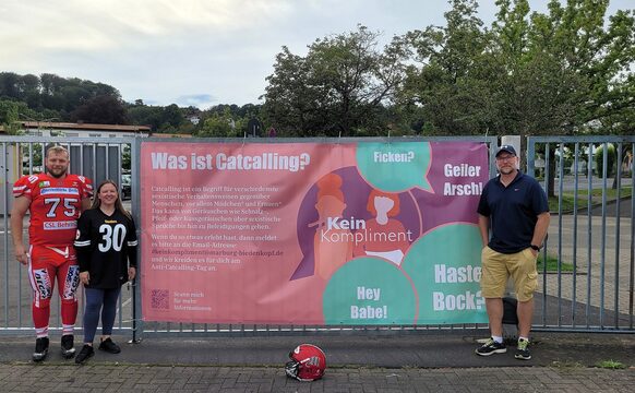 Banner über Catcalling