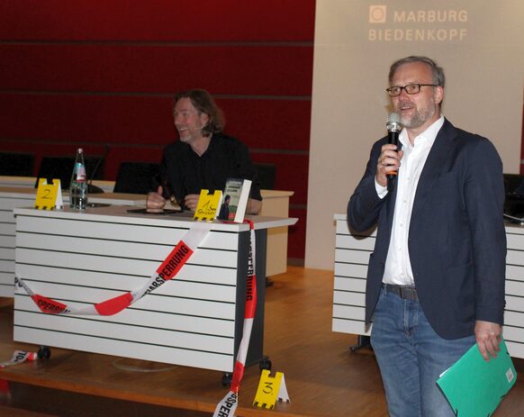 Landrat Jens Womelsdorf und Sven Stricker