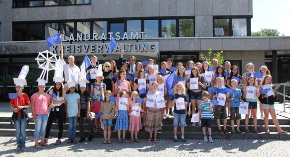 Gruppenfoto Preisträger*innen des Europäischen Wettbewerbs