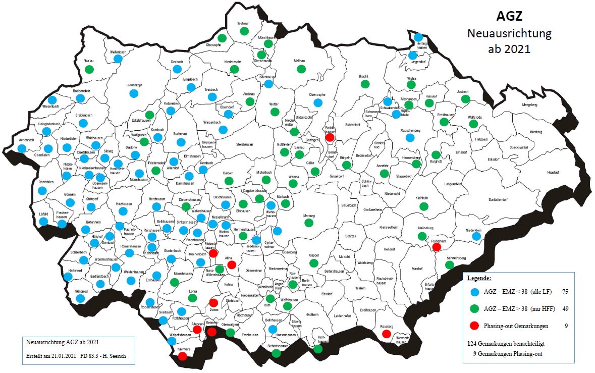 Übersichtskarte AGZ 2021
