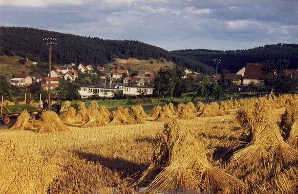 Dorfeinfahrt, aus Richtung Treisbach kommend.