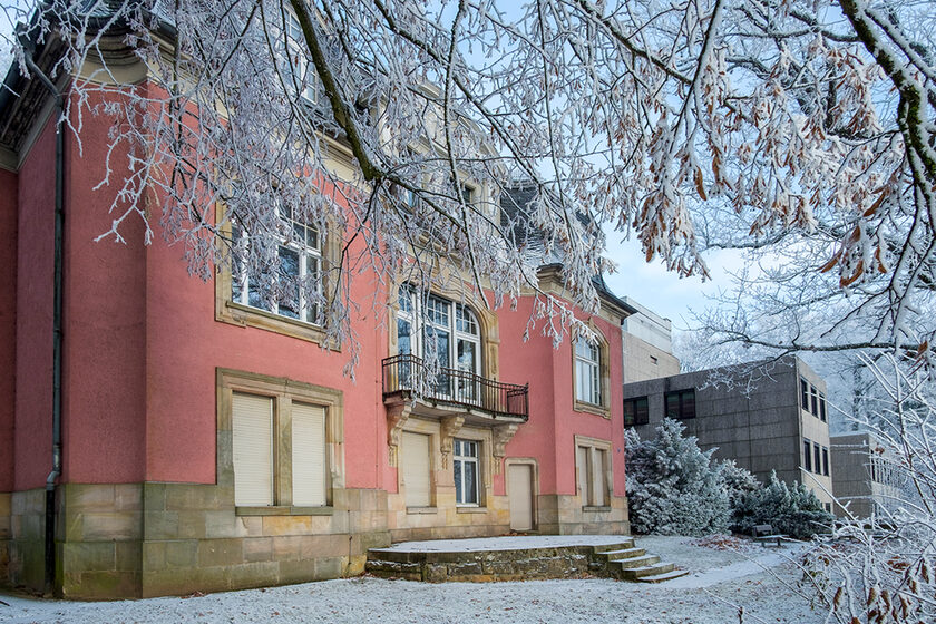 Herder-Institut, Gebäude Hensel-Villa im Winter