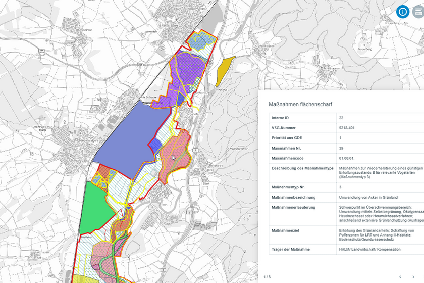 Teaserbild WebGis Vogelschutzgebiet